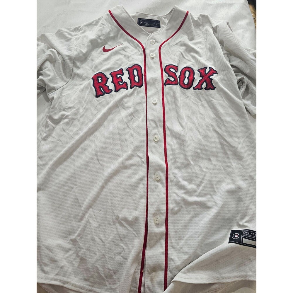 Nike Boston Red Sox Bogaerts #2 MLB Baseball Jersey White Red Navy pre owned